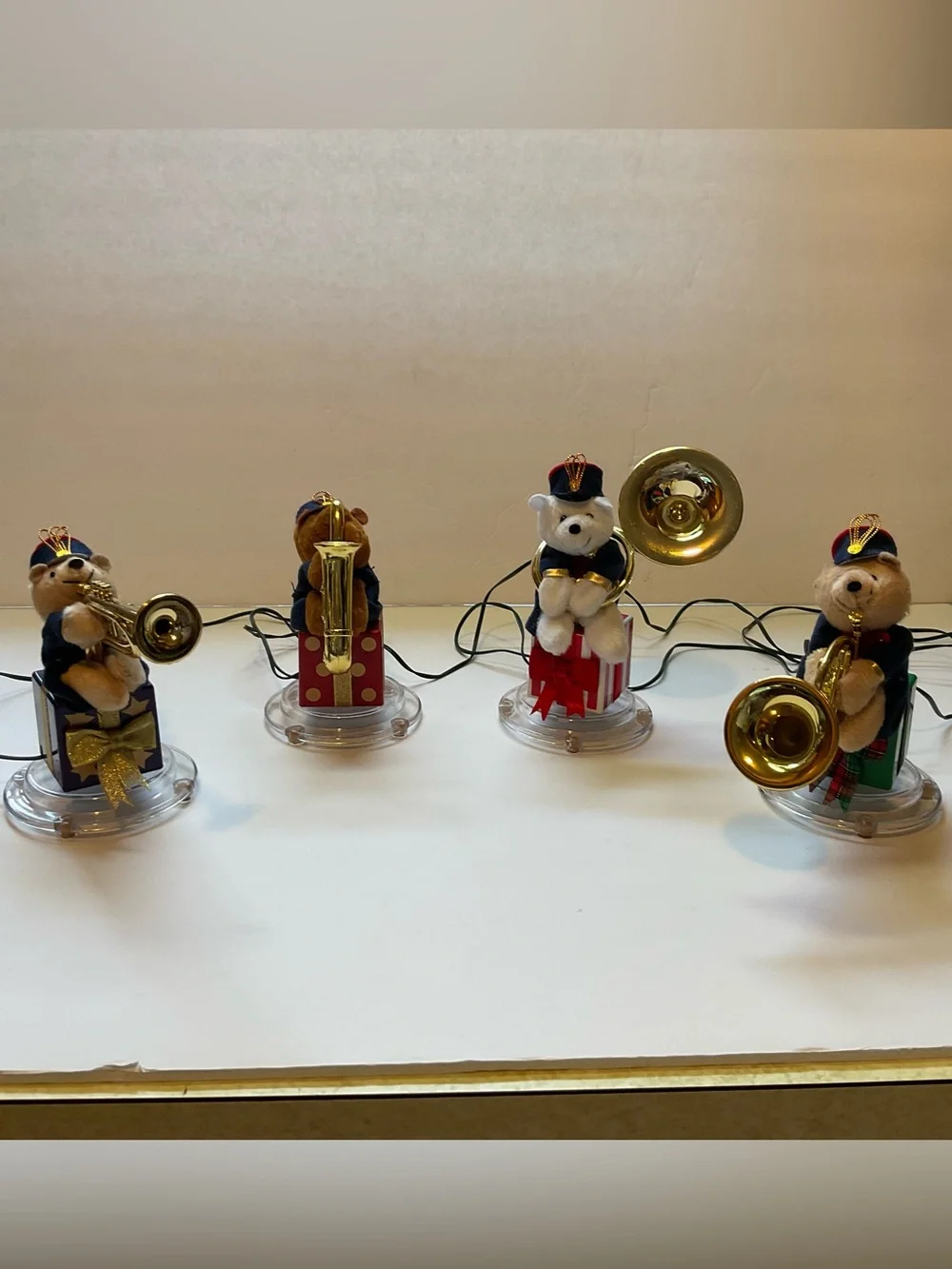 Mr. Christmas Bear Brass Band Musical & Animated Christmas Toy Set